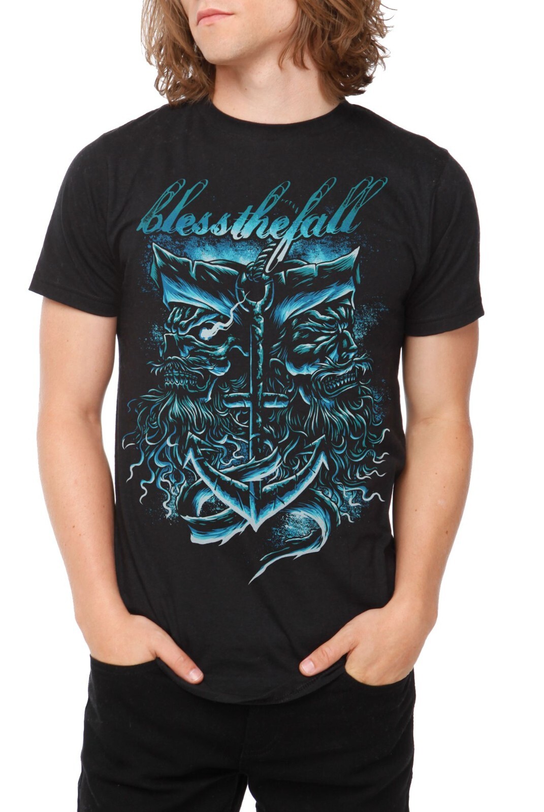 NEW BlessTheFall Black Cotton All size S-5XL Gift For Fans T-shirt HD173