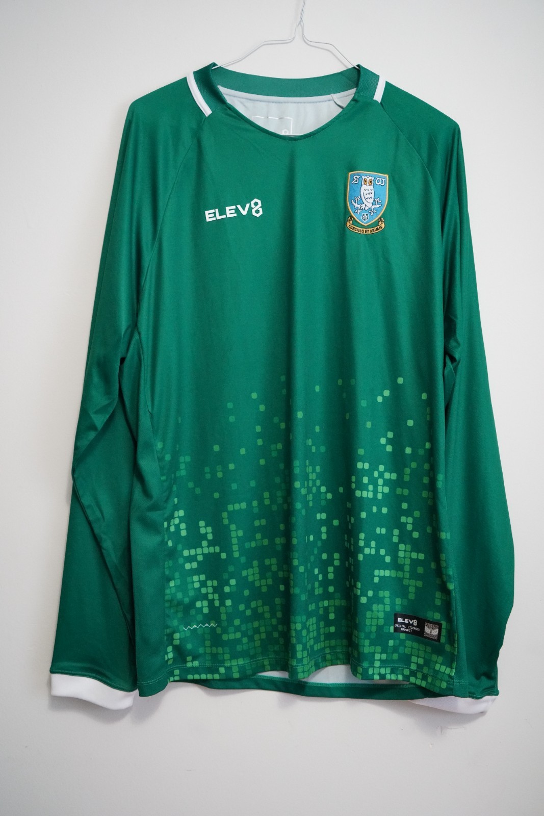 Mens 4XL-Sheffield Wednesday Away Soccer Jersey 2019-2020 Long Sleeve Elev8 Mens 4XL-Sheffield Wednesday Away Soccer Jersey 2019-2020 Long Sleeve Elev8