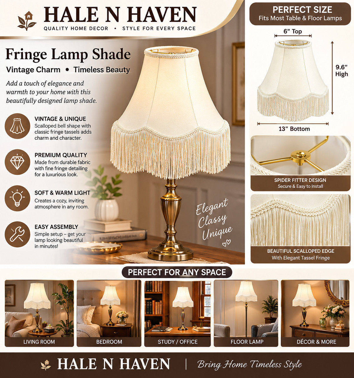 Fringe Lamp Shade 6\