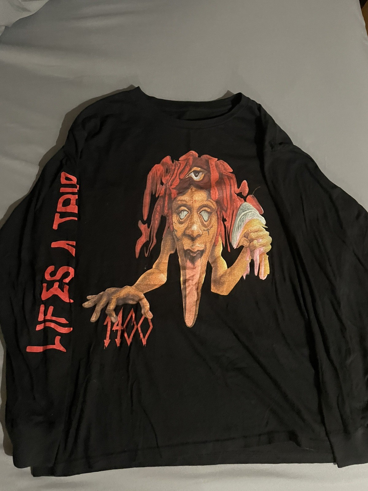 Trippie Redd “life’s A Trip” Black Long Sleeve XL VTG