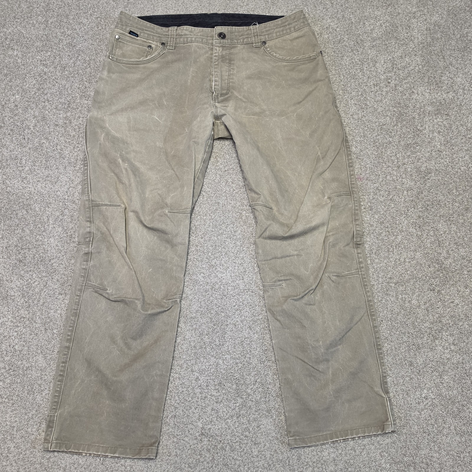 Kuhl Free RYDR Men’s (36x29) Vintage Patina Dye Distressed Gray Heavy Pants