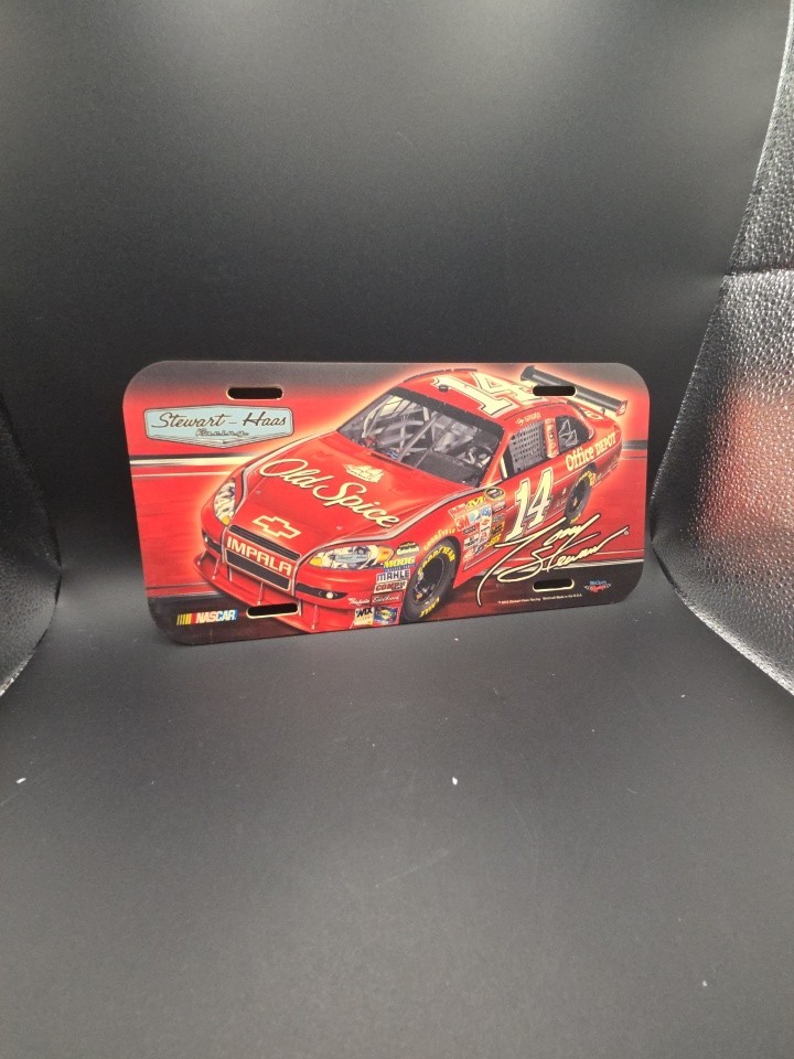 Tony Stewart # 14 Nascar Plastic License Plate Car Design