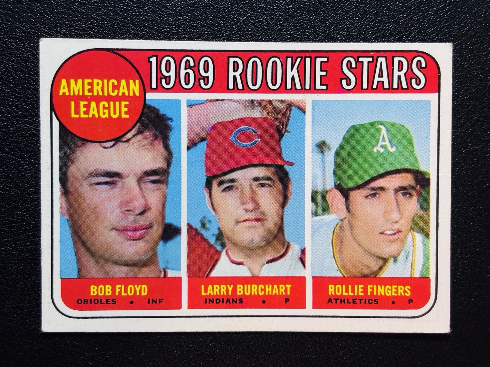 1969 Topps - High # Rollie Fingers, Bobby Floyd, Larry Burchart #597 Rookie PB2 1969 Topps - High # Rollie Fingers, Bobby Floyd, Larry Burchart #597 Rookie PB2
