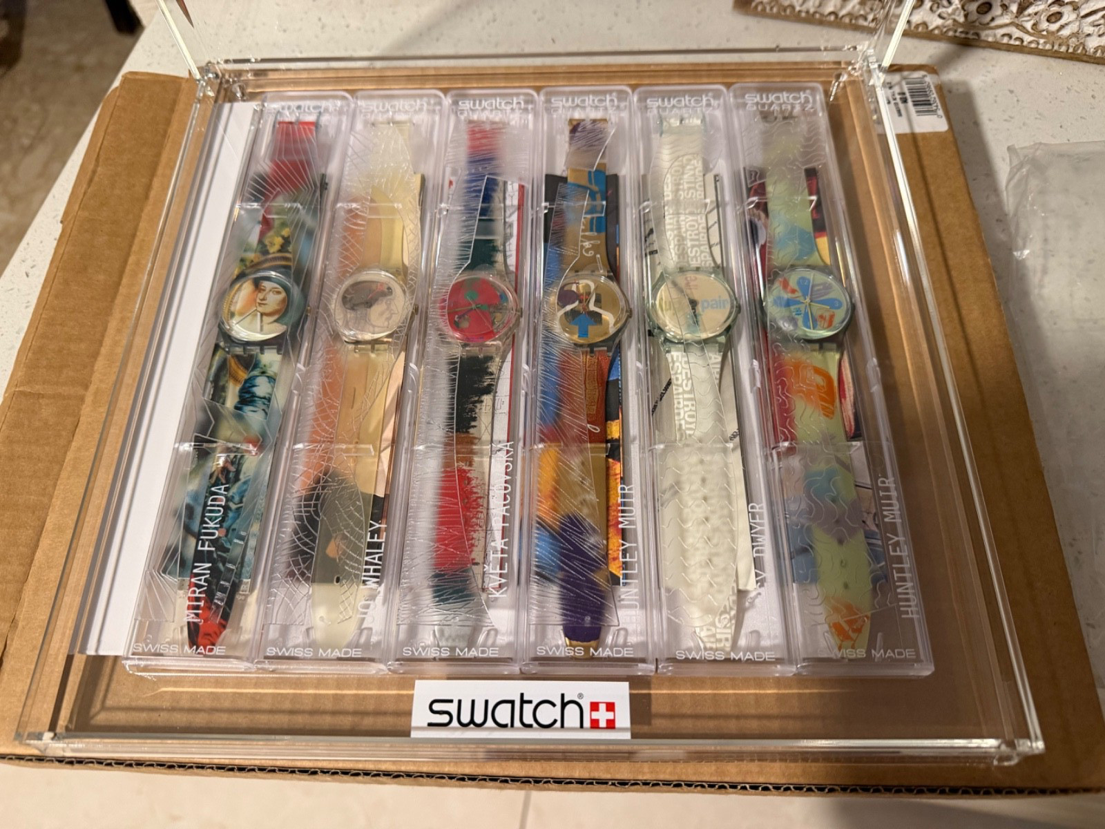 Vintage 1996 Swatch Artist Collection 6-Watch Special Box Set GZS11 NIB Mint