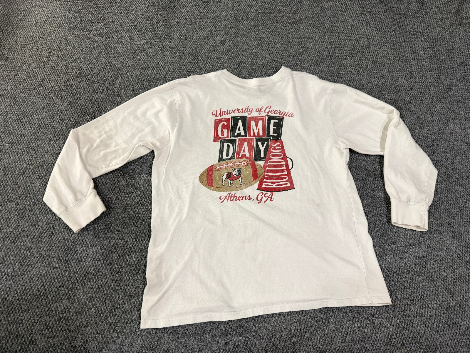 Georgia Bulldogs Shirt xl mens pressbox ncaa football dawgs long sleeve white Georgia Bulldogs Shirt xl mens pressbox ncaa football dawgs long sleeve white