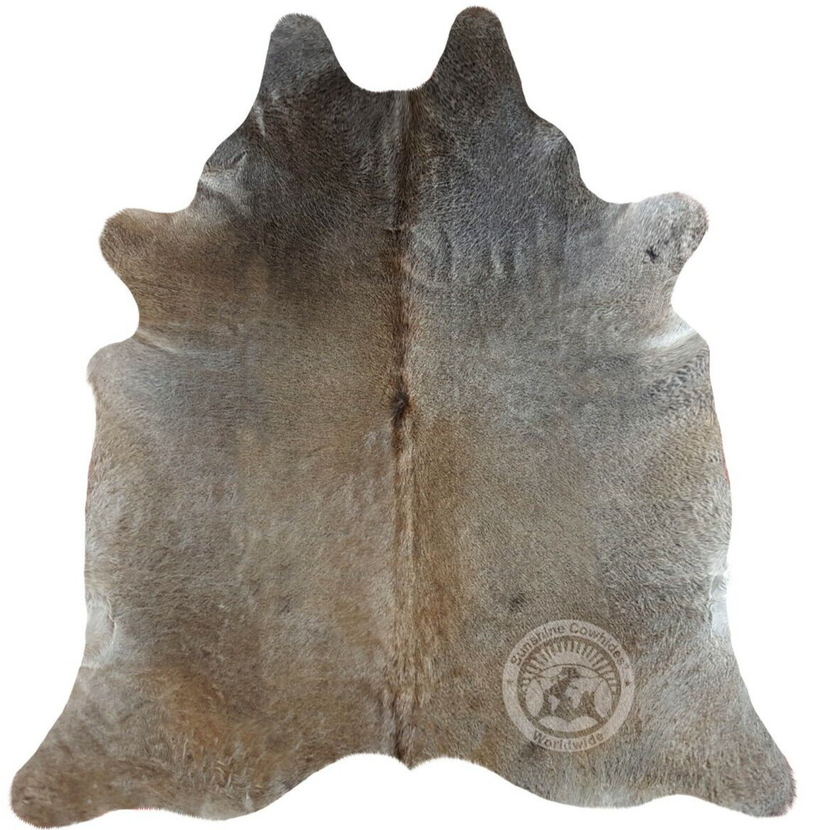 Real Cowhide Rug Greyish Beige - Size 6 X 7-8\'