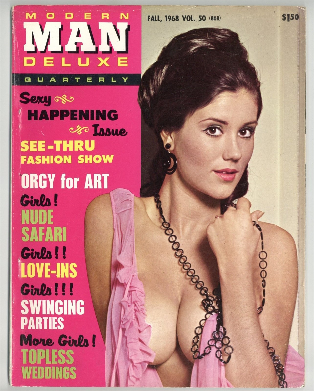 Modern Man Deluxe Quarterly 1968 Brandy Patrick 72pgs Pinup Magazine M40477
