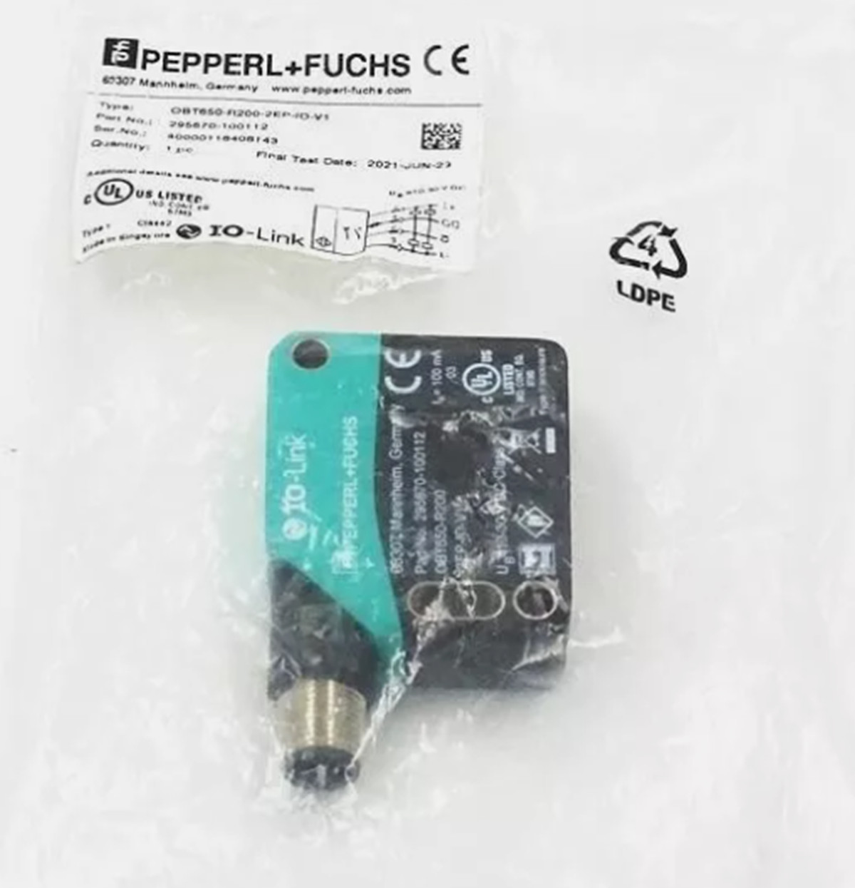 NEW Pepperl+Fuchs Sensor OBT650-R200-2EP-IO-V1