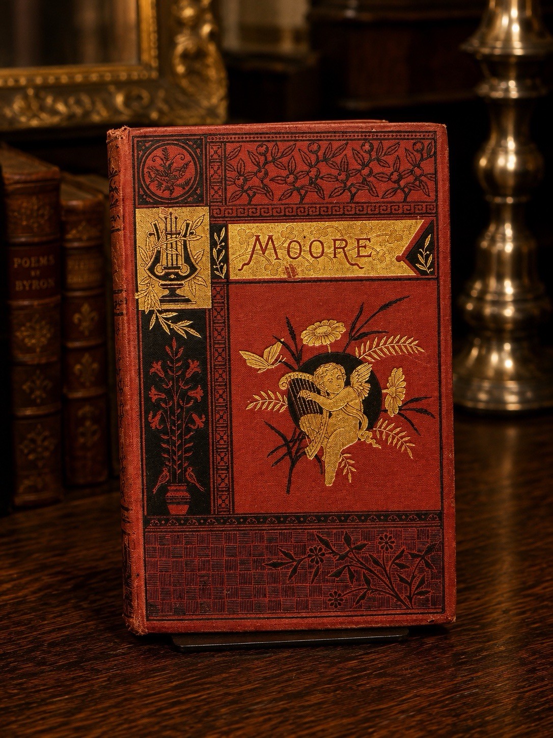 The Poetical Works Of Thomas Moore w/ Illustrations Circa 1800\'s Rare Good
