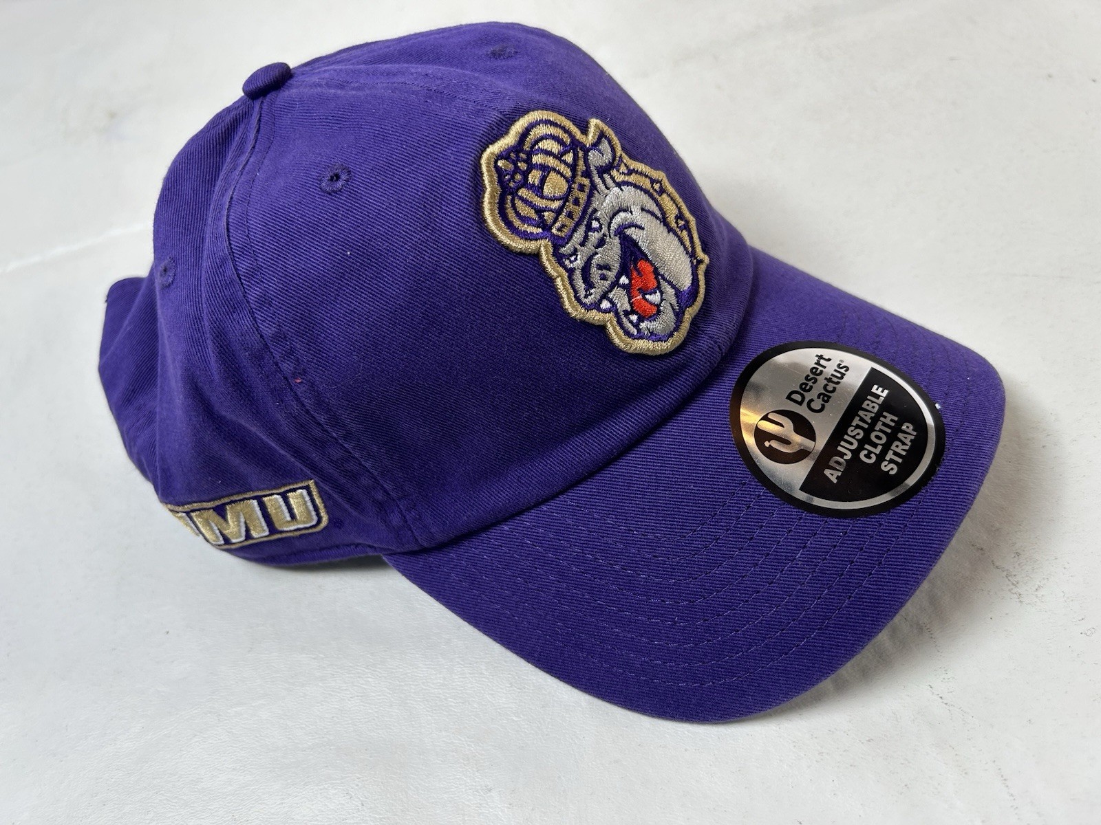 NWT JMU James Madison University Dukes Bulldog Baseball Cap W/Adjustable Strap NWT JMU James Madison University Dukes Bulldog Baseball Cap W/Adjustable Strap