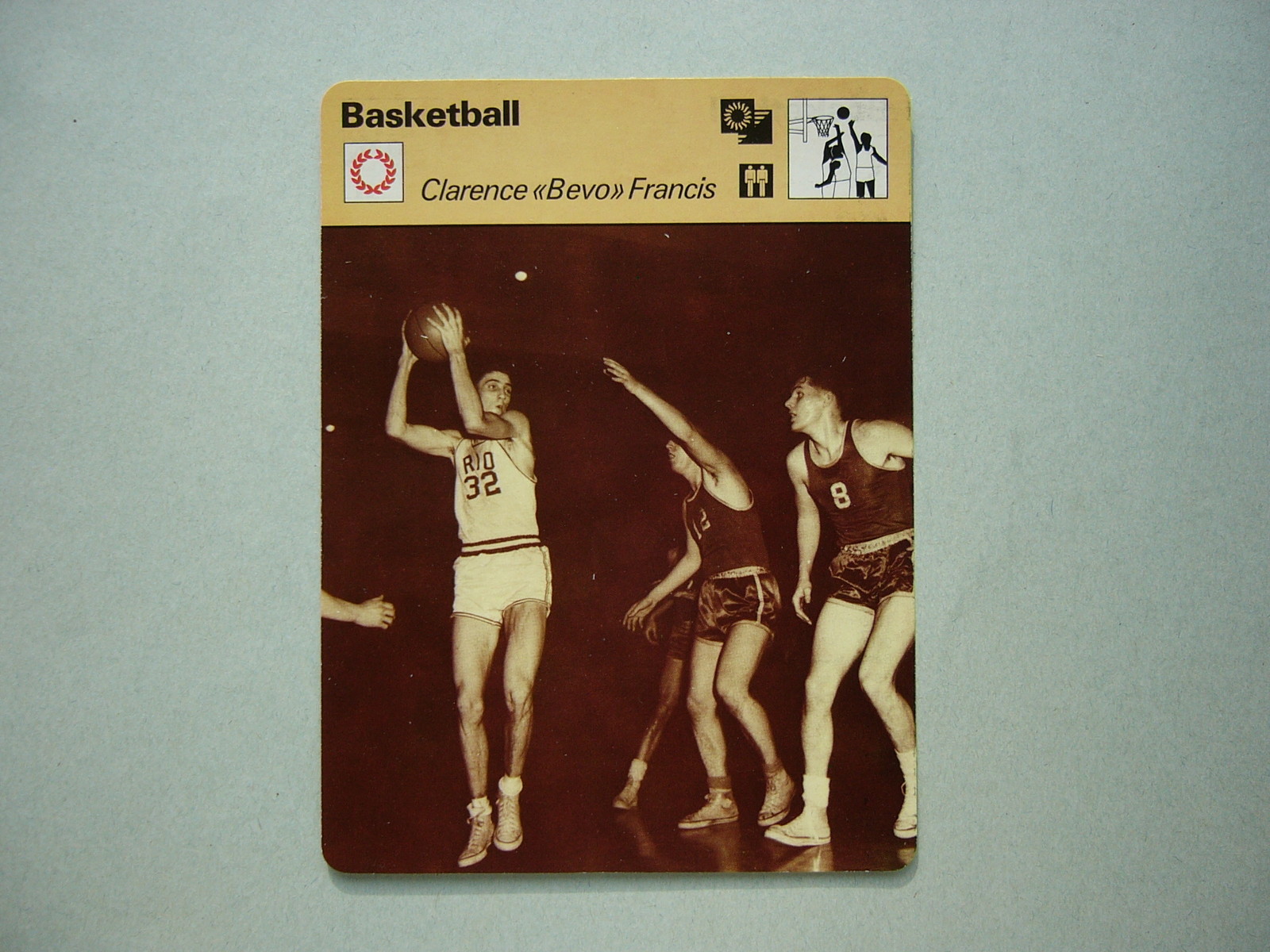 1977 1977/79 SPORTSCASTER BASKETBALL PHOTO CLARENCE FRANKLIN BEVO FRANCIS NICE 
