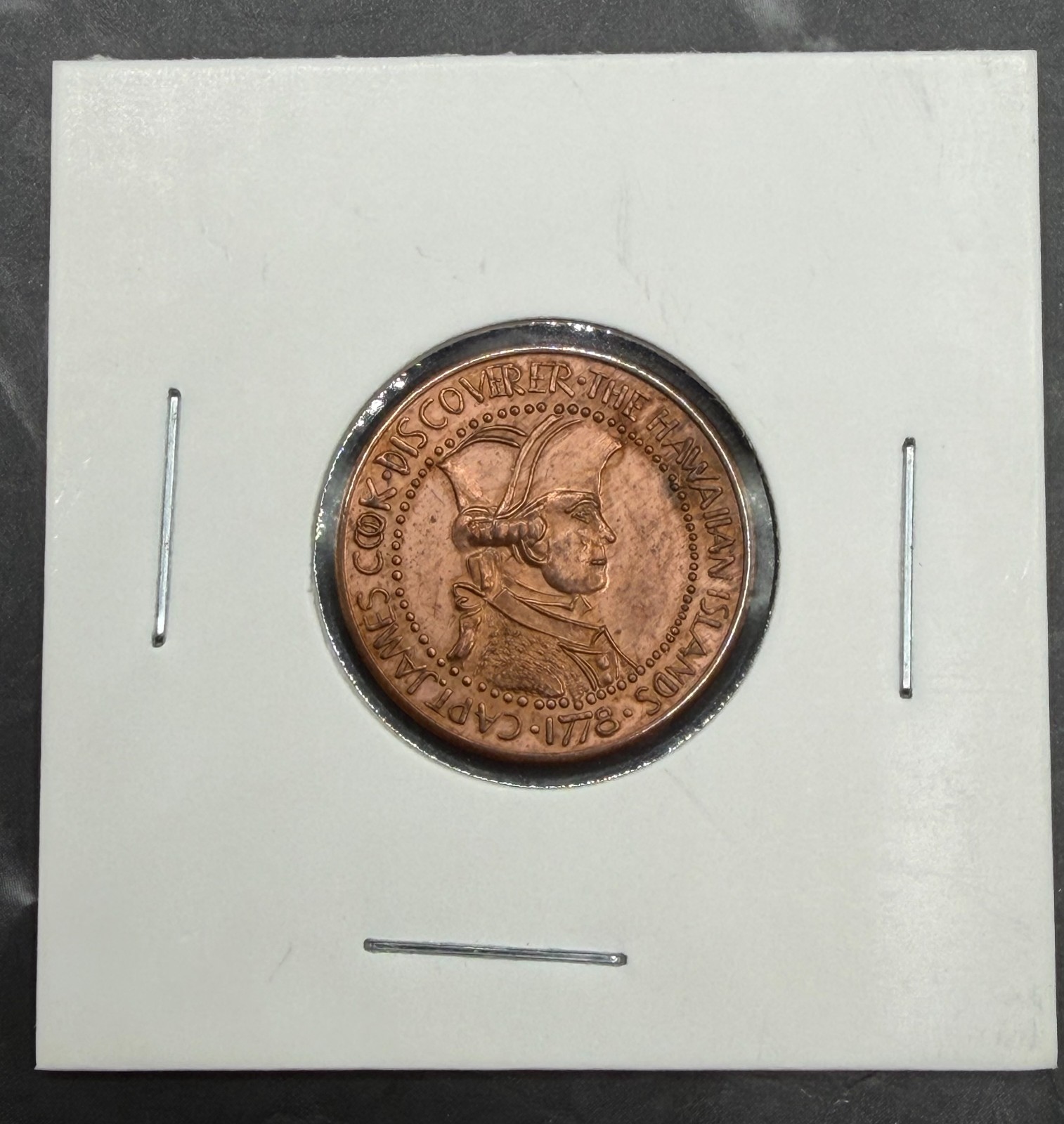 Hawaii Token - 1978 Brass Captain Cook Kona Coast Bank 2MB-100 Hawaiian Hawaii Token - 1978 Brass Captain Cook Kona Coast Bank 2MB-100 Hawaiian