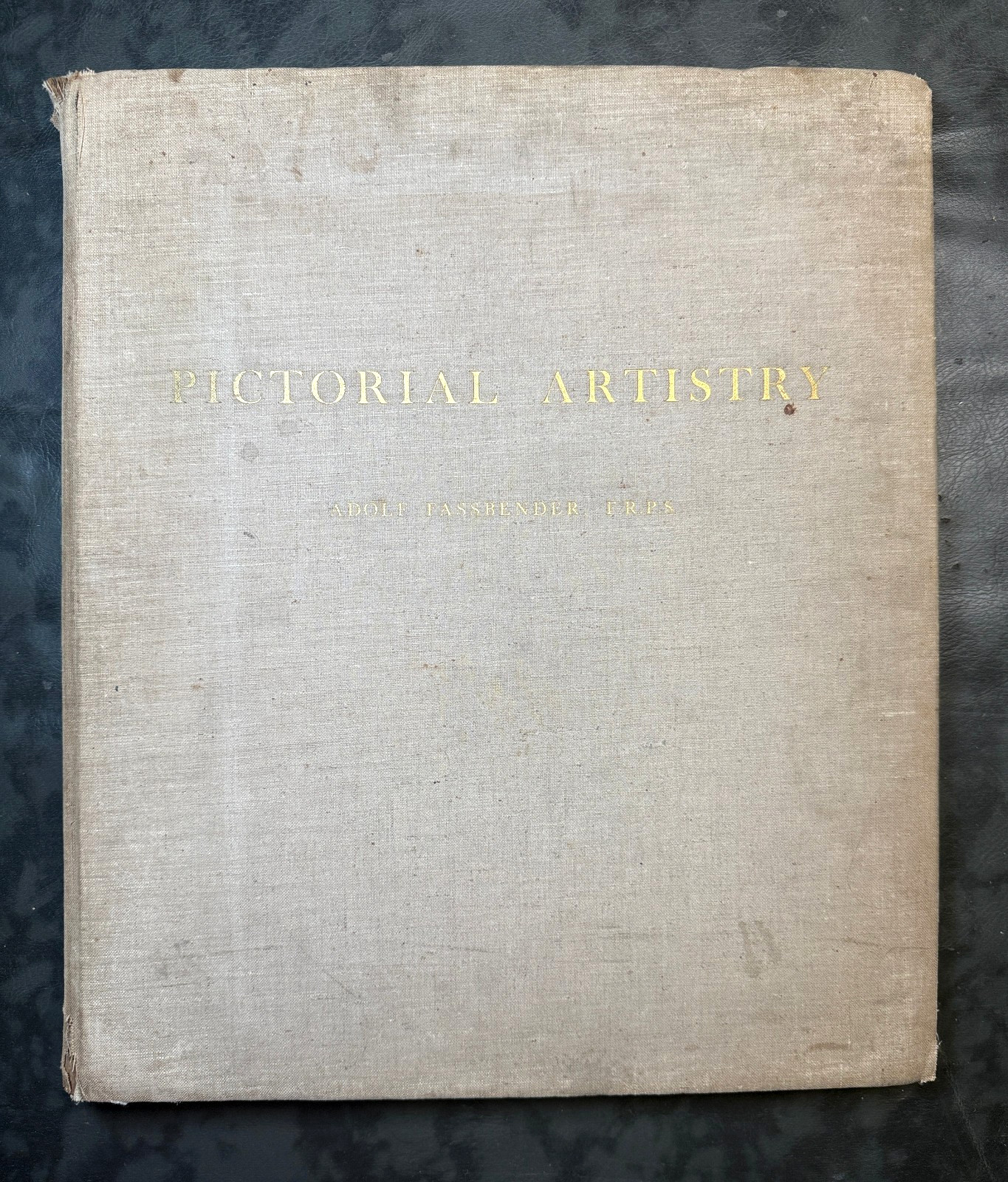 1937 PICTORIAL ARTISTRY ADOLF FASSBENDER SIGNED NUMBERED 1ST ED. 40 PHOTO FOLIO