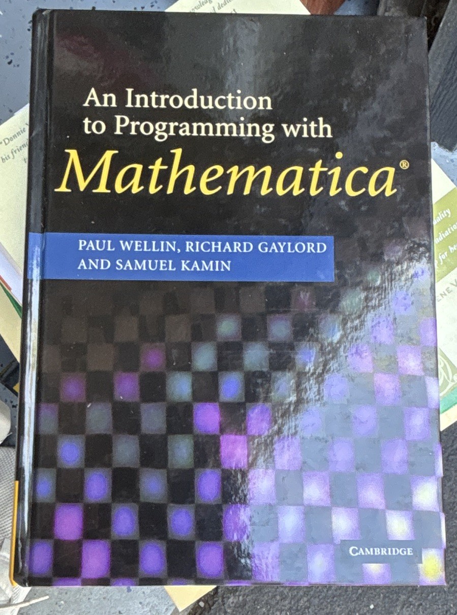 Cambridge An Introduction to Programming with Mathematica - Hardcover Textbook Cambridge An Introduction to Programming with Mathematica - Hardcover Textbook