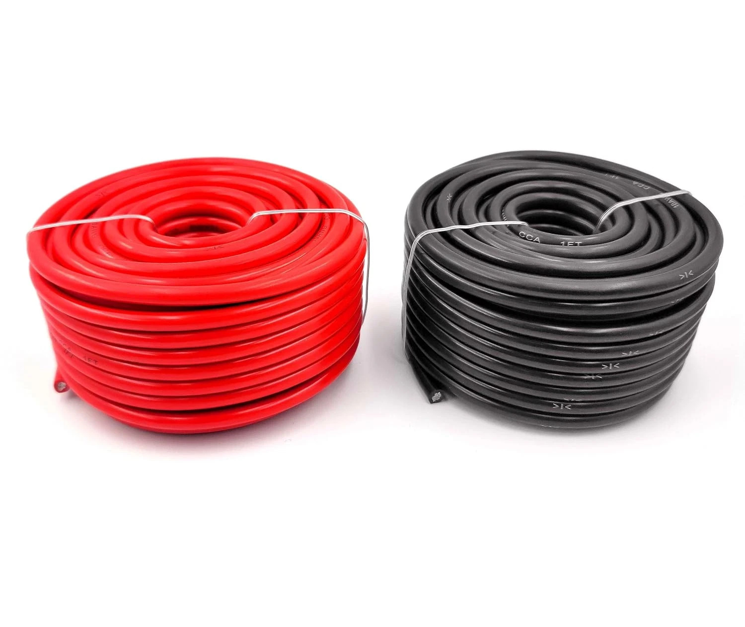 10 AWG Gauge Automotive Primary Wire 50 Ft Red & 50 Feet Black Power Cable | 10 AWG Gauge Automotive Primary Wire 50 Ft Red & 50 Feet Black Power Cable |