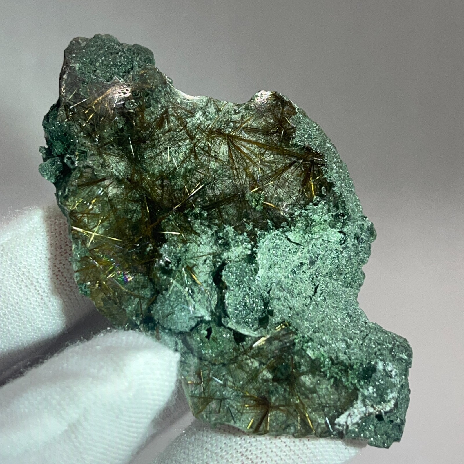 19g Green Phantom Himalayan Quartz&Rutile Coexistence Mineral Crystal/India 19g Green Phantom Himalayan Quartz&Rutile Coexistence Mineral Crystal/India
