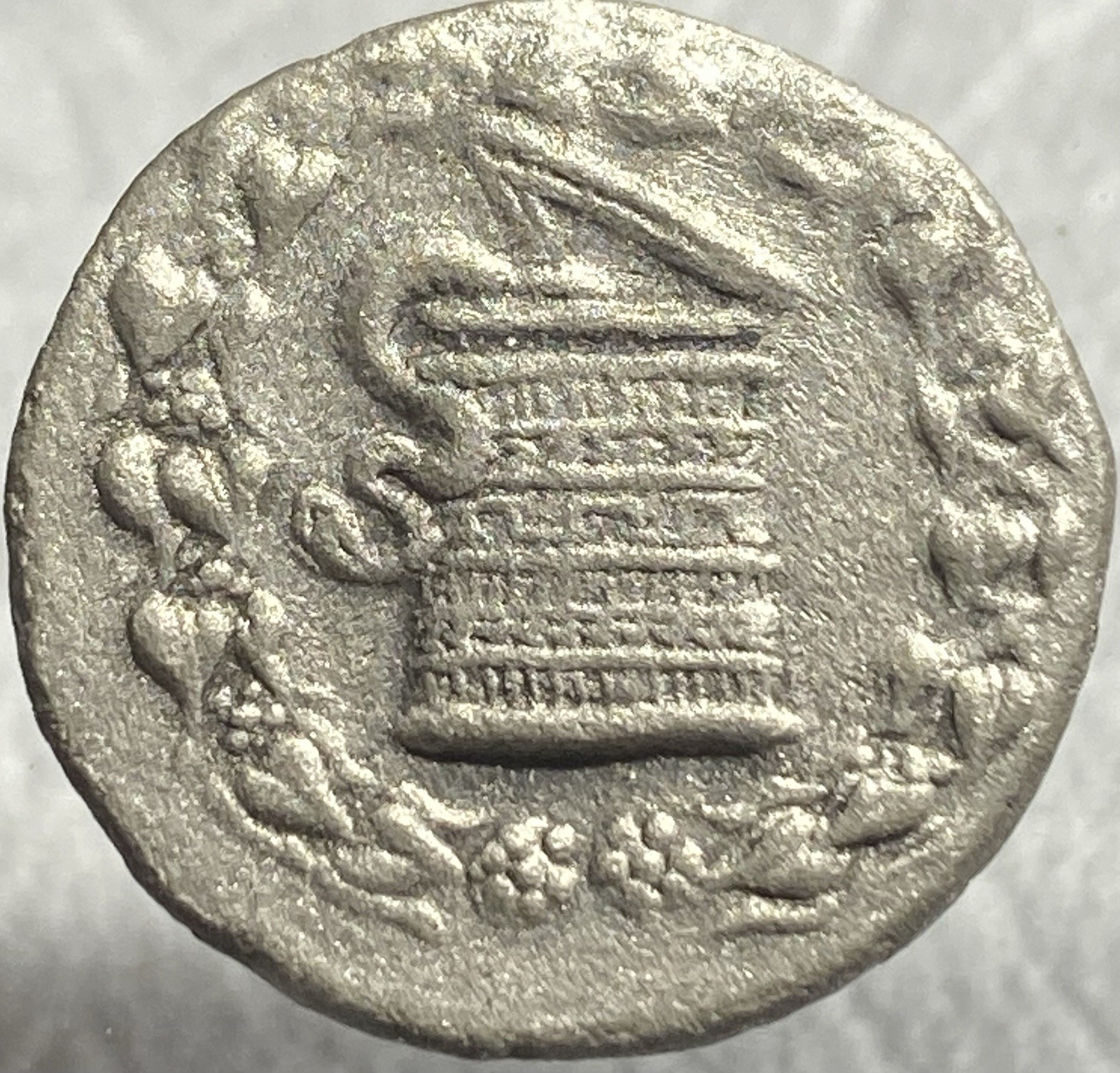 Ancient Apameia Phrygia Silver Tetradrachm 166BC-133BC Cistophorus Serpent Coin