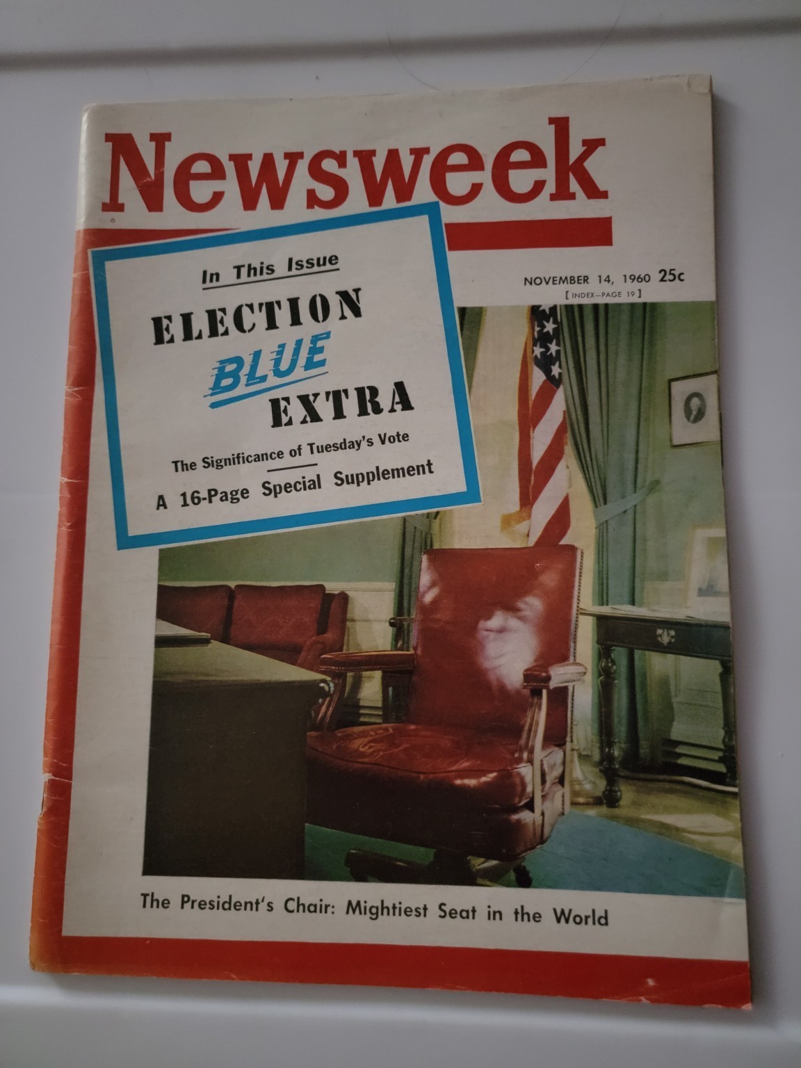 Newsweek Magazine – November 14, 1960 – Election Blue Extra – John F. Kennedy Newsweek Magazine – November 14, 1960 – Election Blue Extra – John F. Kennedy