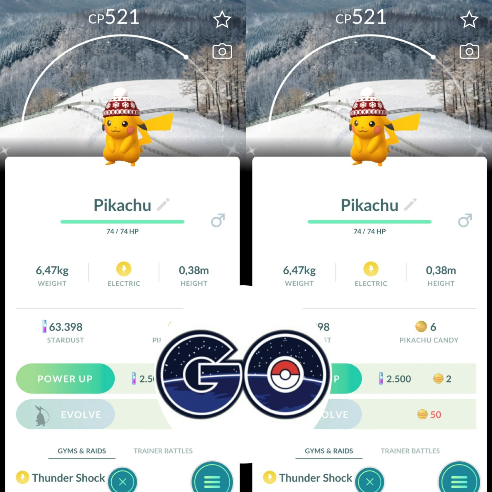 Pokémon Go - Shiny Pikachu Beanie Hat - Pyeochang Background - Mini PTC or TRADE