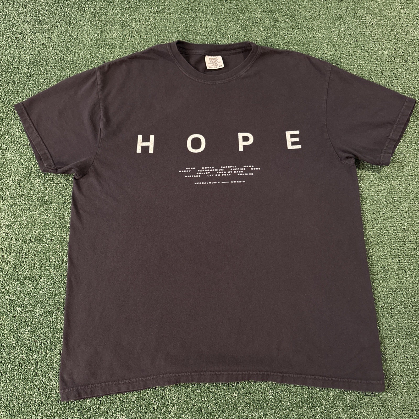 NF Black Concert T-Shirt Hope Tour Rap Hip Hop Music Fan Merch Size XL 2023 NF Black Concert T-Shirt Hope Tour Rap Hip Hop Music Fan Merch Size XL 2023