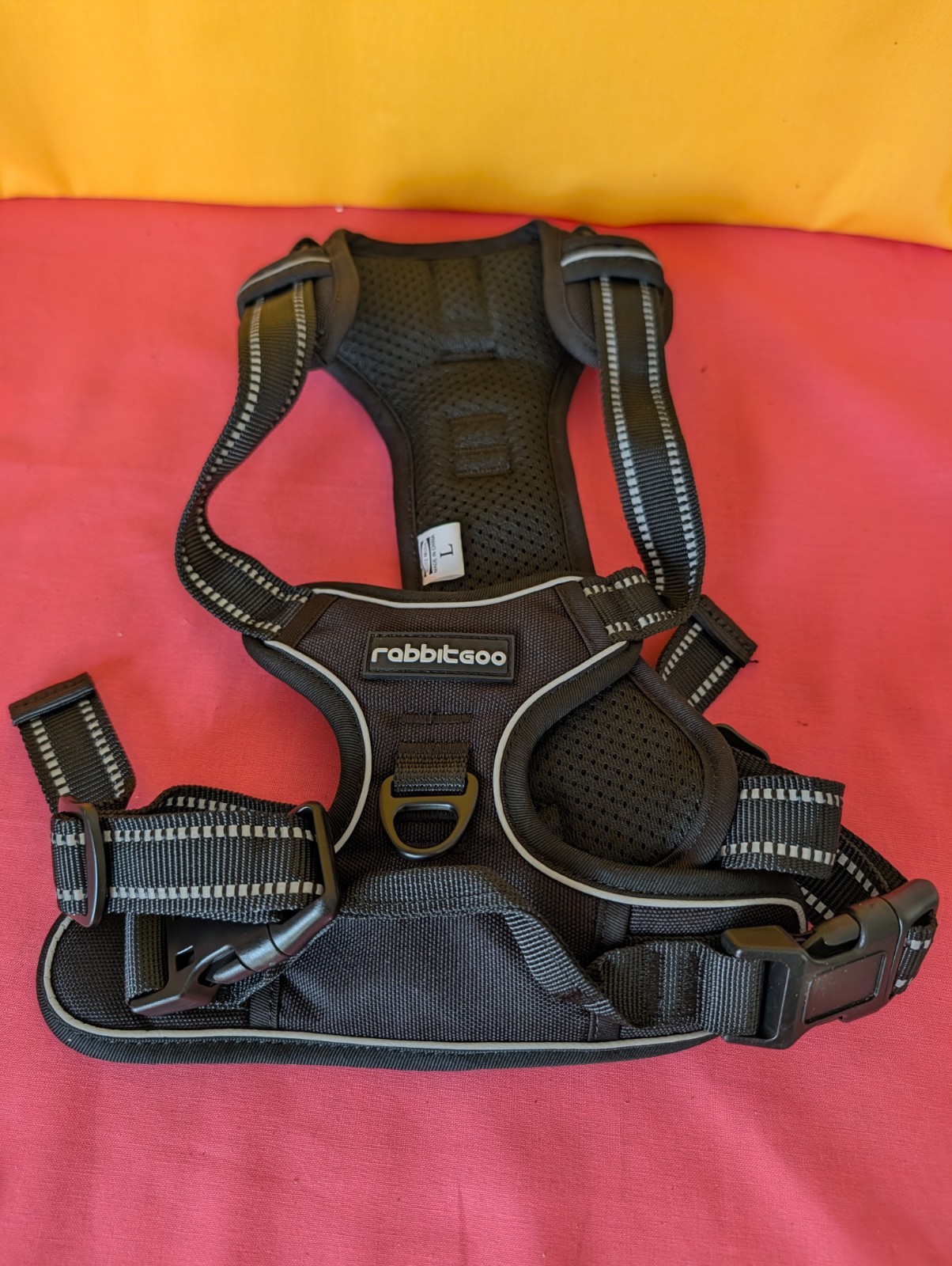 NEW Rabbitgoo Reflective Padded Soft Vest Dog Harness Nylon Size L NEW Rabbitgoo Reflective Padded Soft Vest Dog Harness Nylon Size L