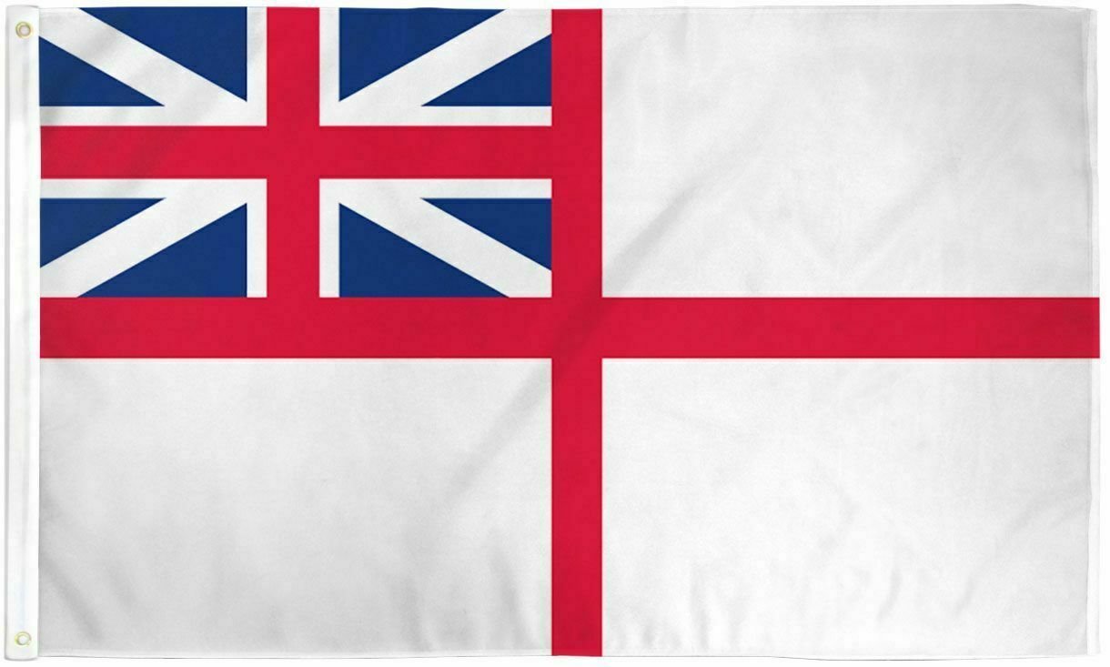 British White Ensign 3x5 United Kingdom Great Britain UK Naval Royal Navy Flag British White Ensign 3x5 United Kingdom Great Britain UK Naval Royal Navy Flag
