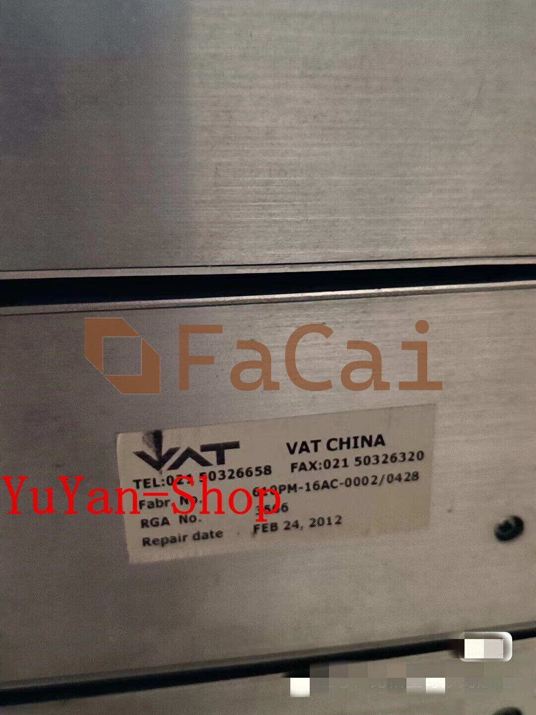 1PCS VAT PM-3 610PM-16AC-0002/0428 USED
