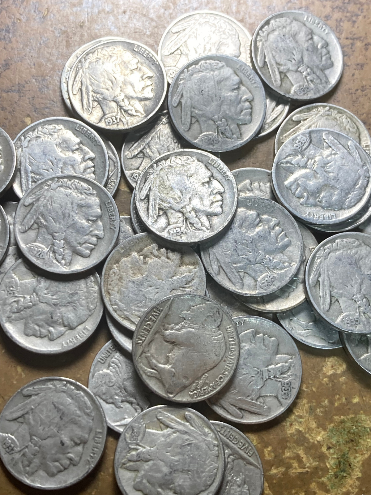 BUFFALO NICKEL ROLL (40 COINS), 