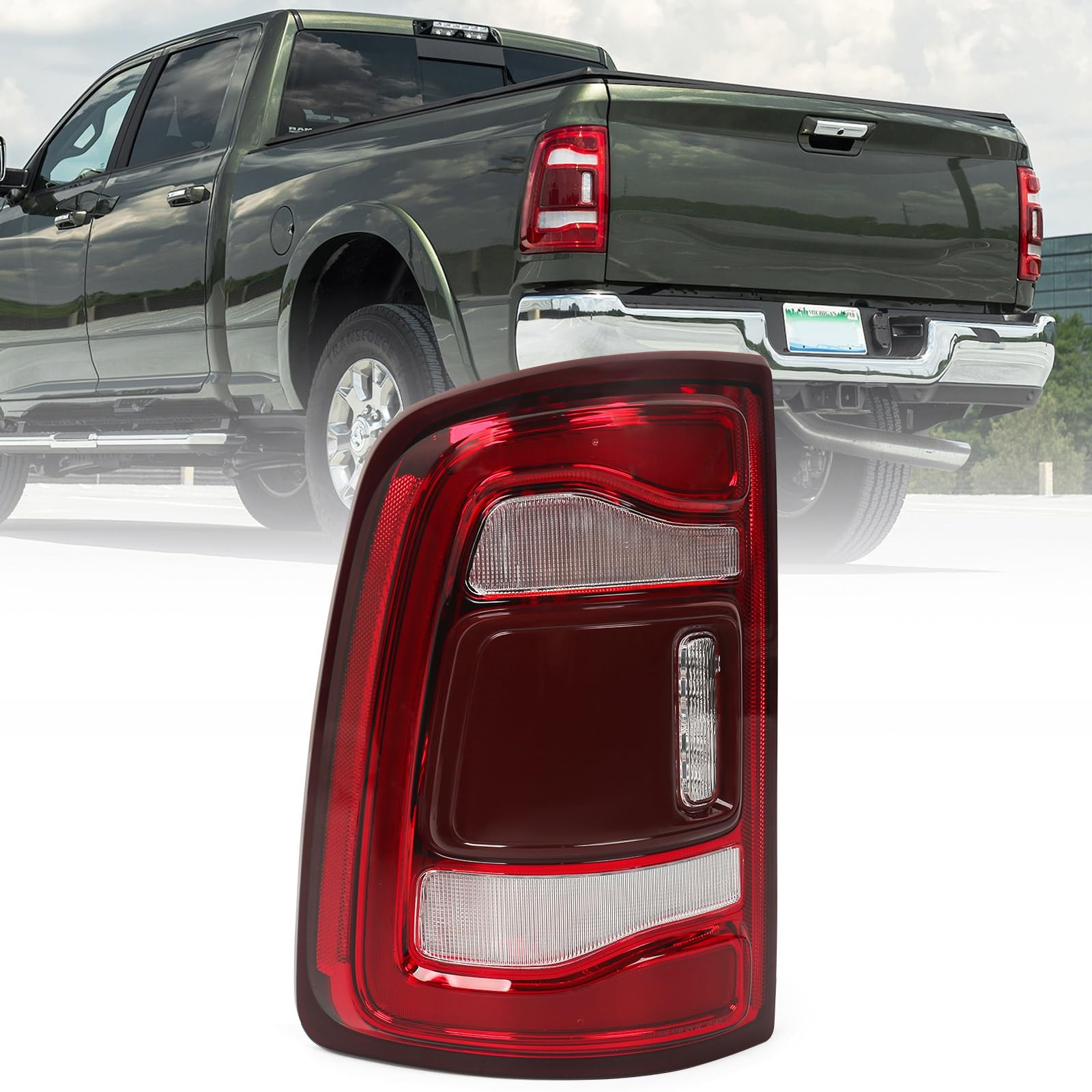 KACHIR LED Tail Light Assembly For Dodge Ram 2500 3500 2019 2020 2021 2022 2023