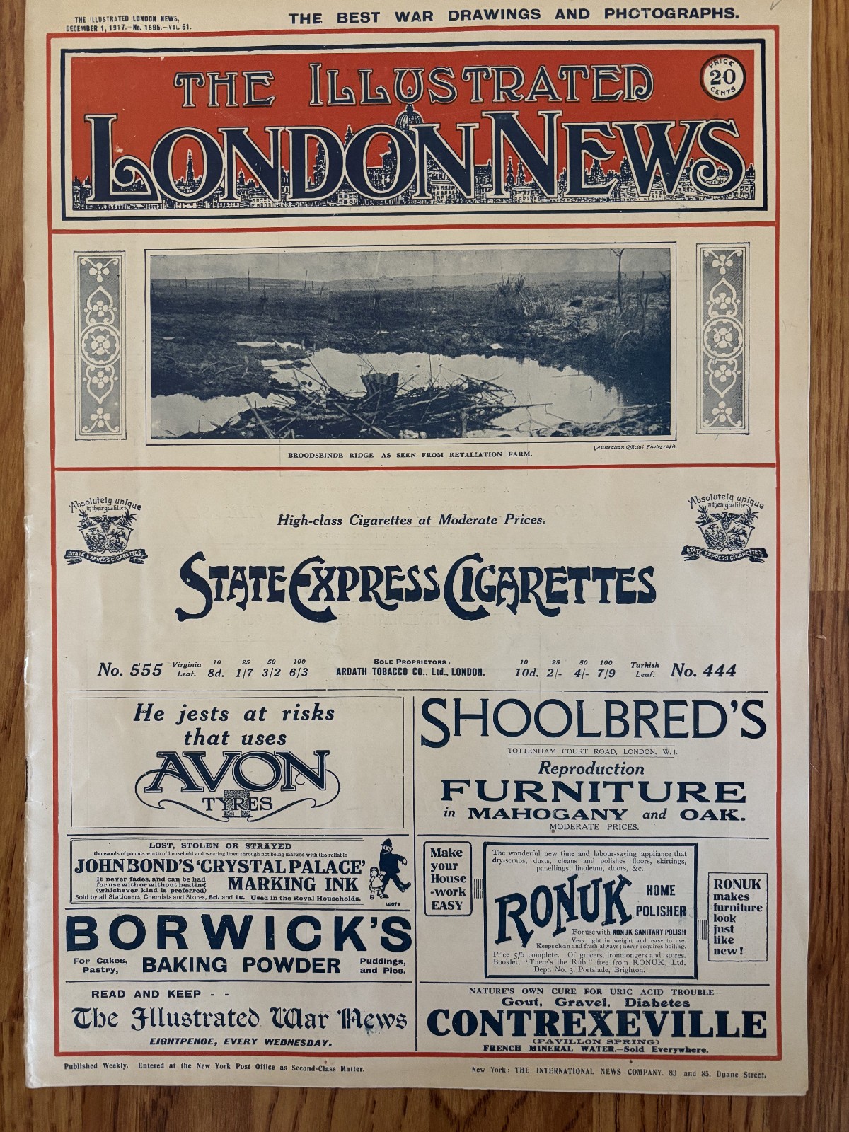 Vintage 1917 Illustrated London News WWI Magazine Dec 1 Nov 17 Photo Pages Vintage 1917 Illustrated London News WWI Magazine Dec 1 Nov 17 Photo Pages