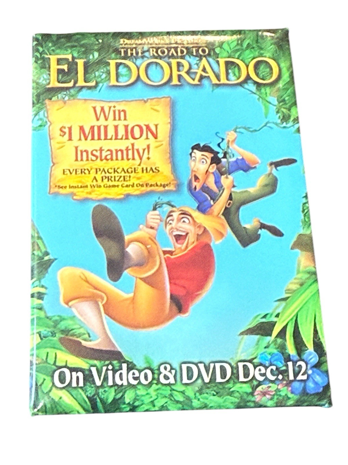 DreamWorks Road to El Dorado DVD Promo Pin Win $1 Million Dec 12 Movie