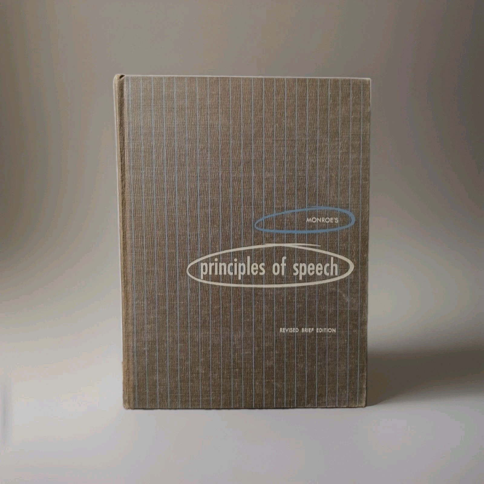Vintage 1951 Monroe's Principles of Speech Book w/ 1956 Cold War Air Defense...