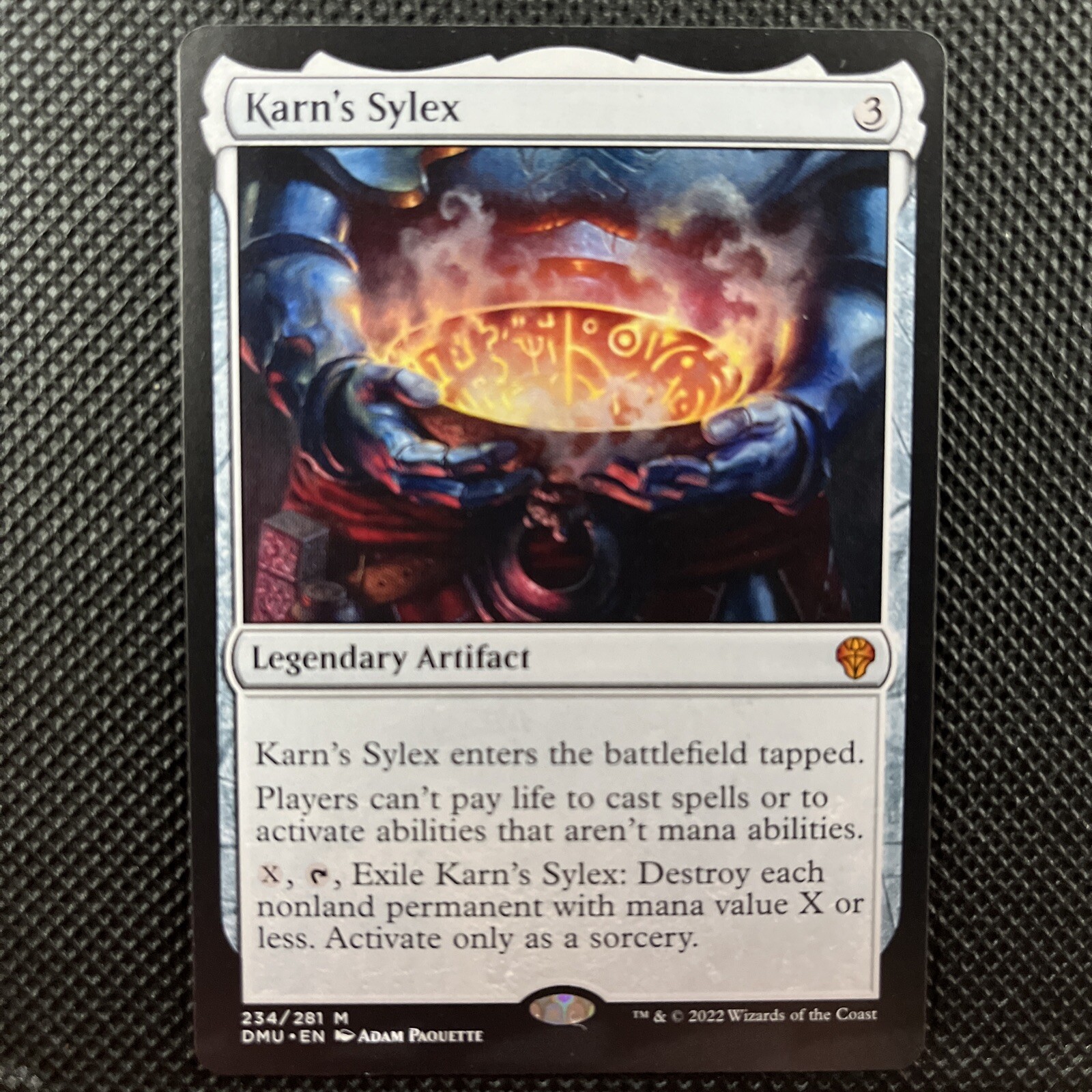 MTG - Karn\'s Sylex - Dominaria United - 234/281 - Regular - Mythic -NM MTG - Karn\'s Sylex - Dominaria United - 234/281 - Regular - Mythic -NM