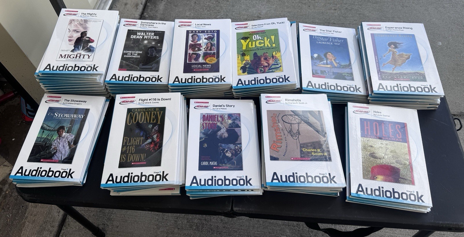 Lot of 70 NEW Scholastic Read 180 Audiobooks, 11 Titles