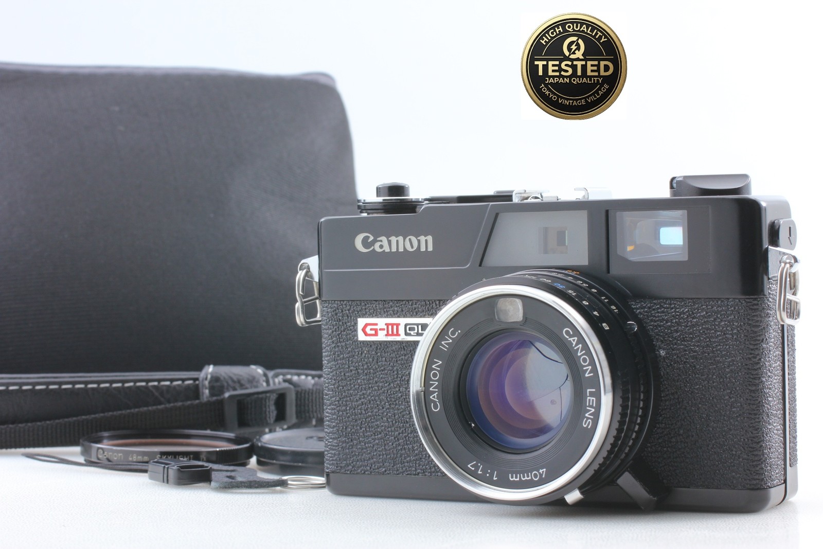 All Works [MINT] Canon Canonet QL17 Giii Rangefinder Black F Camera From JAPAN