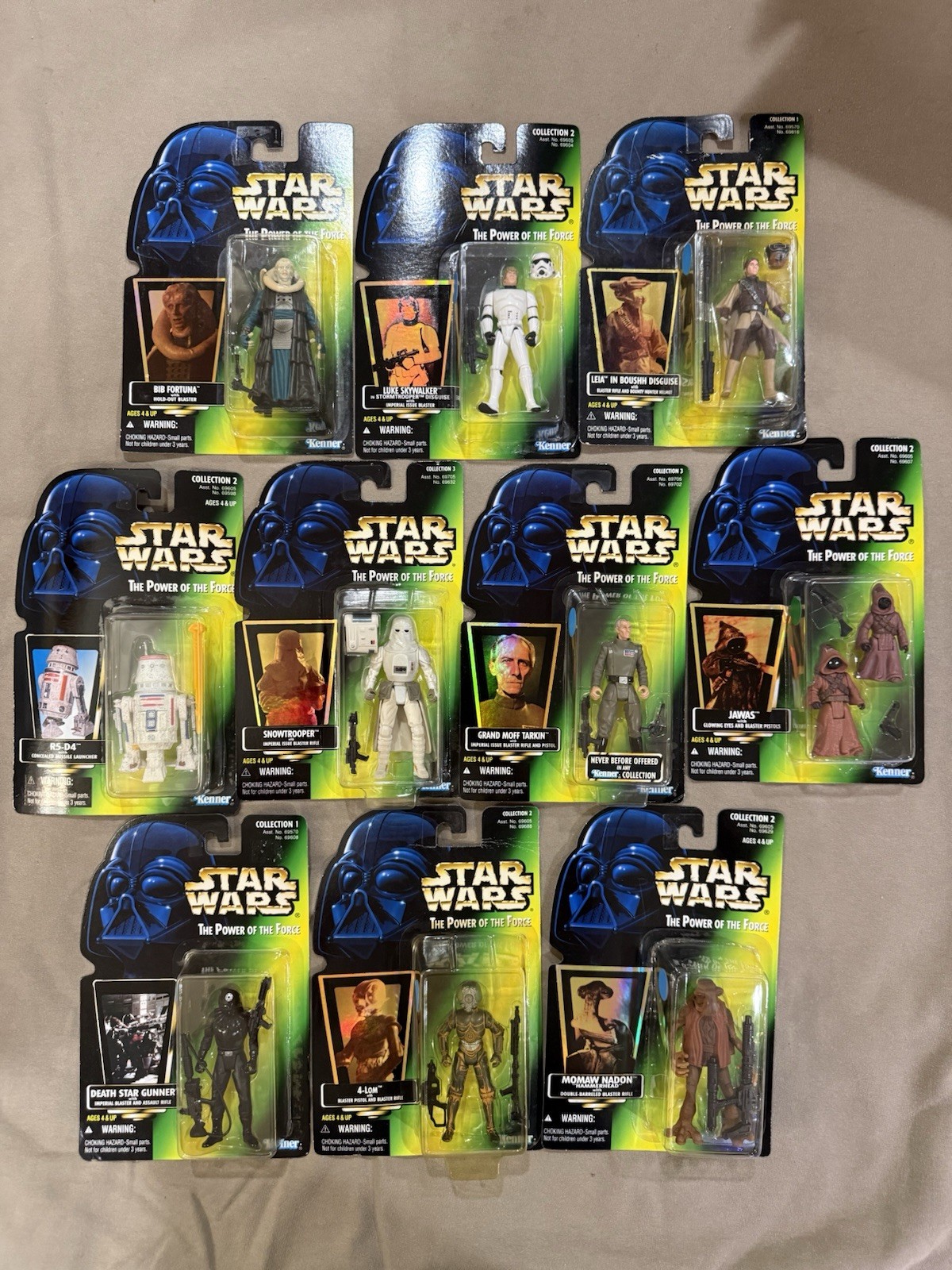 Star Wars POTF2 Lot Of 10 Carded Figures New