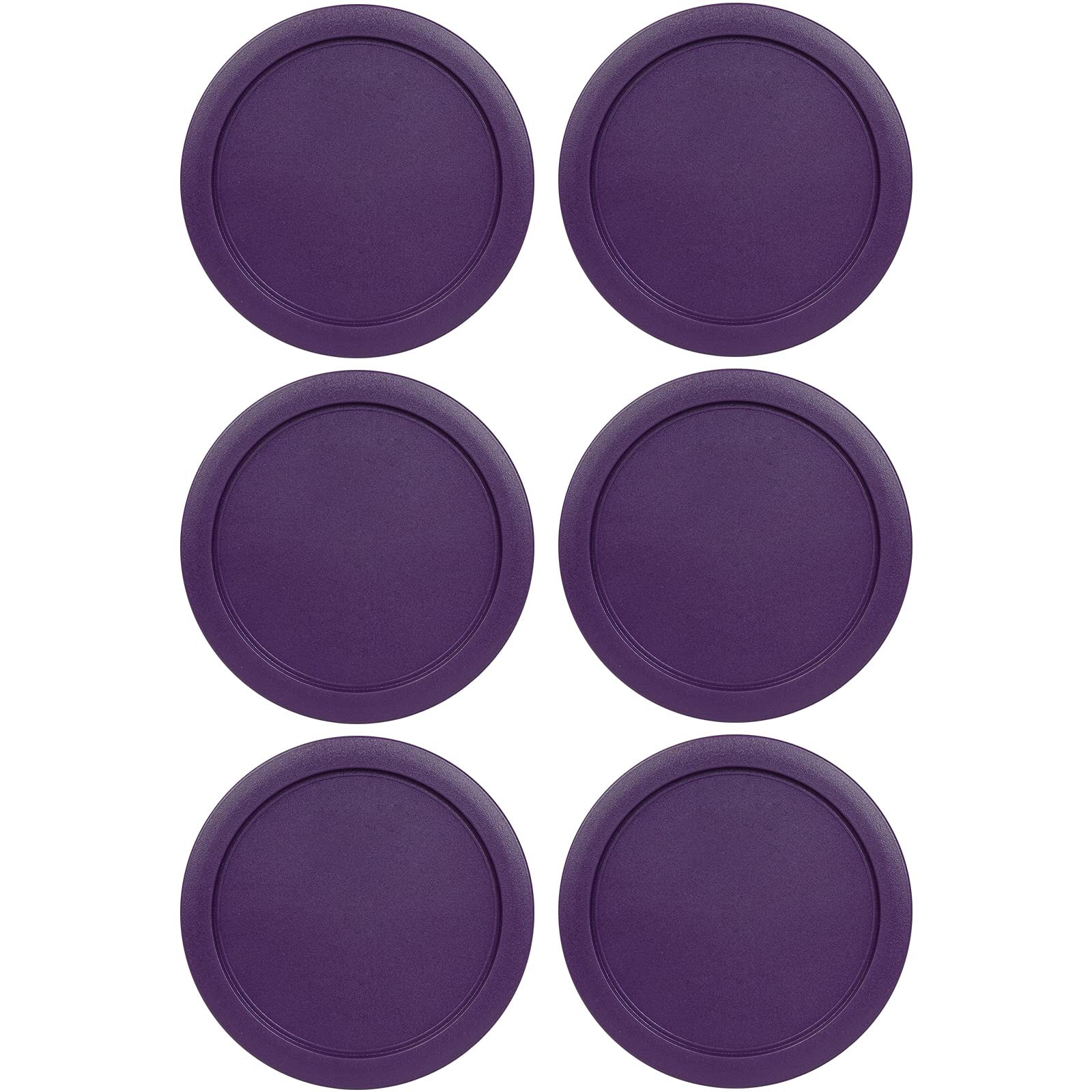 Replacement Lids fits Pyrex 2-Cup Round Glass Cover for 7200-PC Purple 6 Pack Replacement Lids fits Pyrex 2-Cup Round Glass Cover for 7200-PC Purple 6 Pack