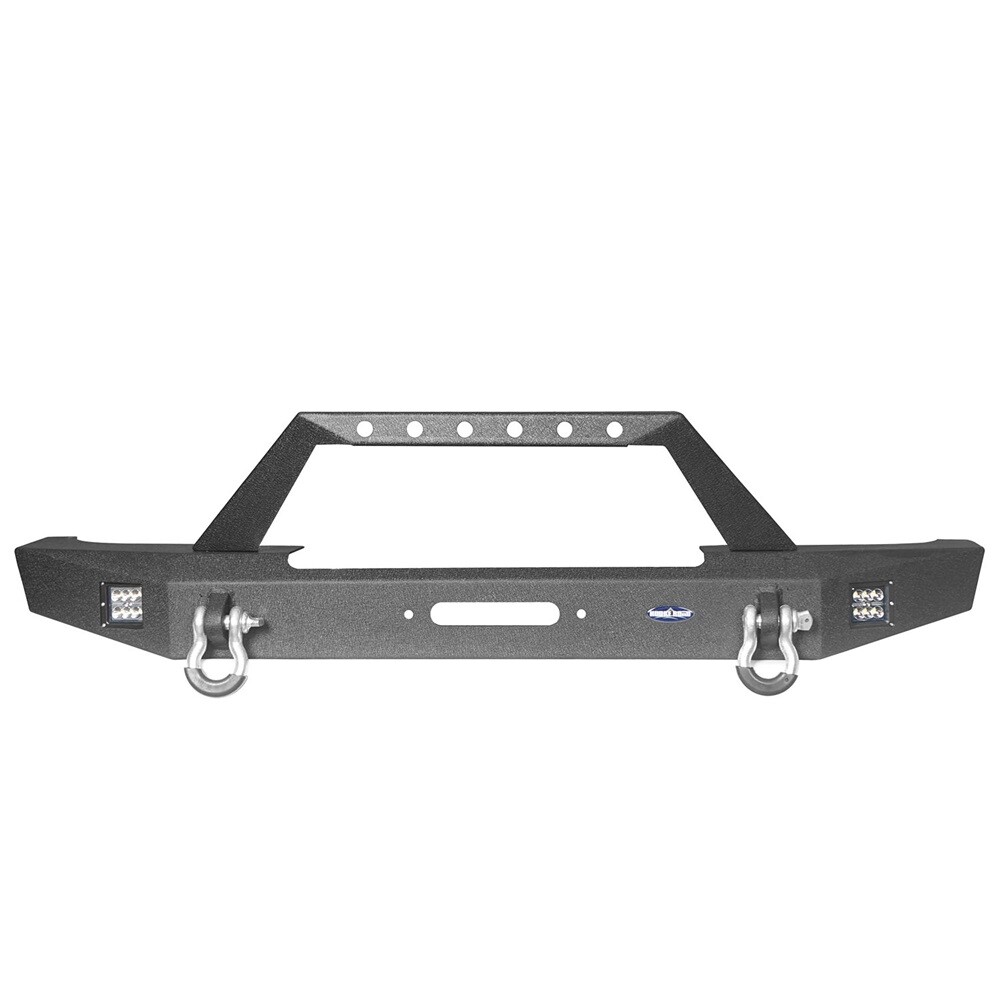 Hooke Road Front Bumper or Rear Bumper w/ Led Light Fit 84-01 Jeep Cherokee XJ