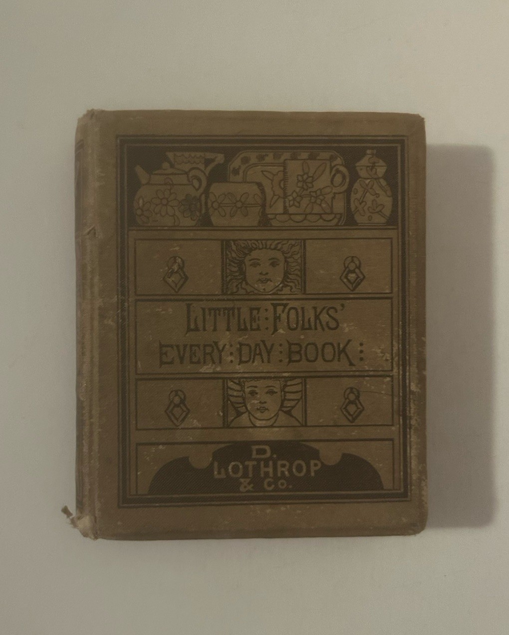 Little Folks\' Every Day Book - Amanda B Harris 1881 Cute Antique Birthday Book