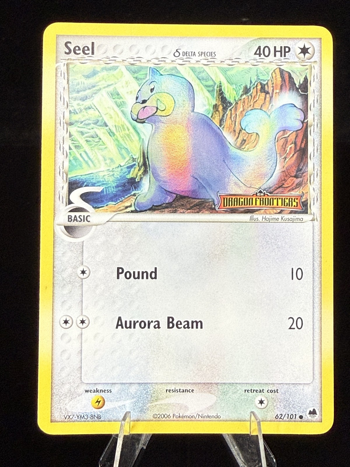 Seel (Delta Species) 62/101 EX Dragon Frontiers Reverse Holo Seel (Delta Species) 62/101 EX Dragon Frontiers Reverse Holo