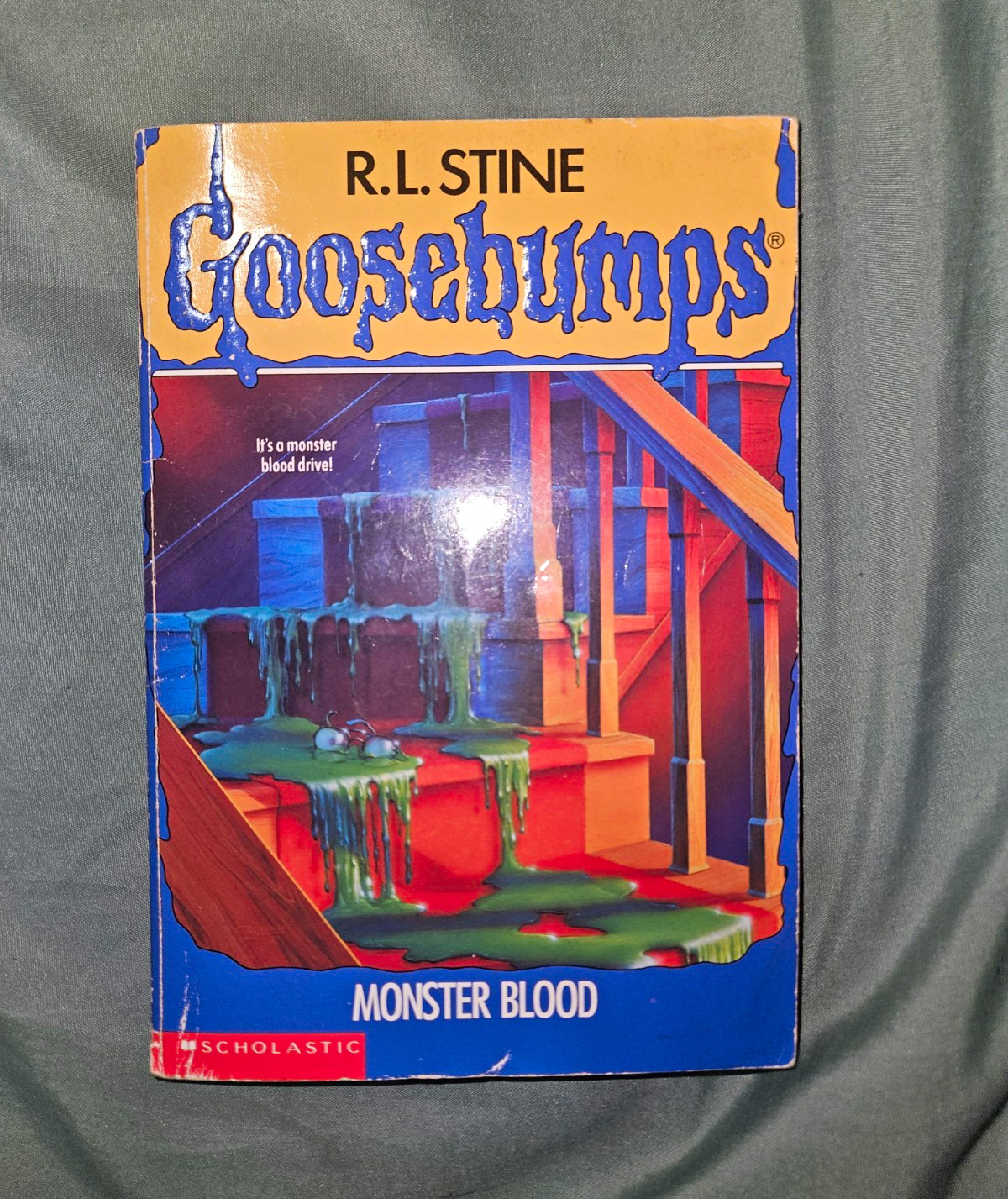 Goosebumps Monster Blood First Edition 1st Print Unnumbered Spine R L Stine 1992