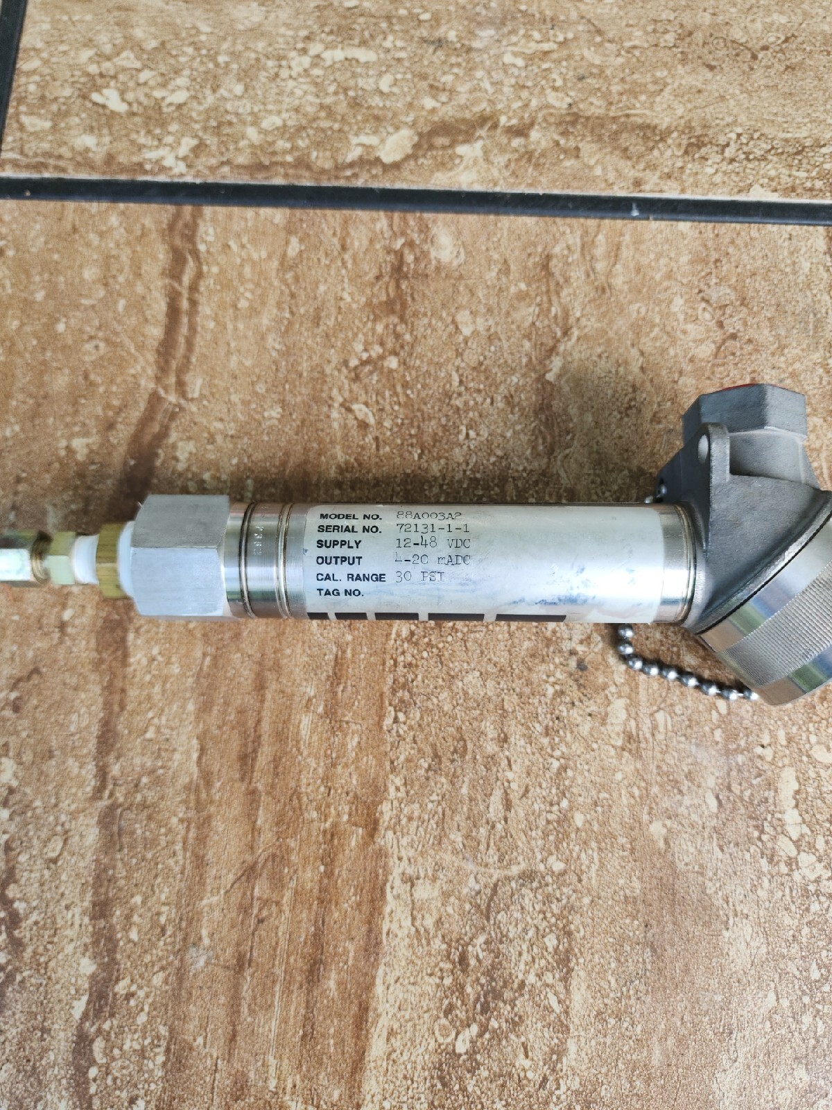 Ametek 88A007A2 Stainless Pressure 3000psi 12-48v-dc Transducer 