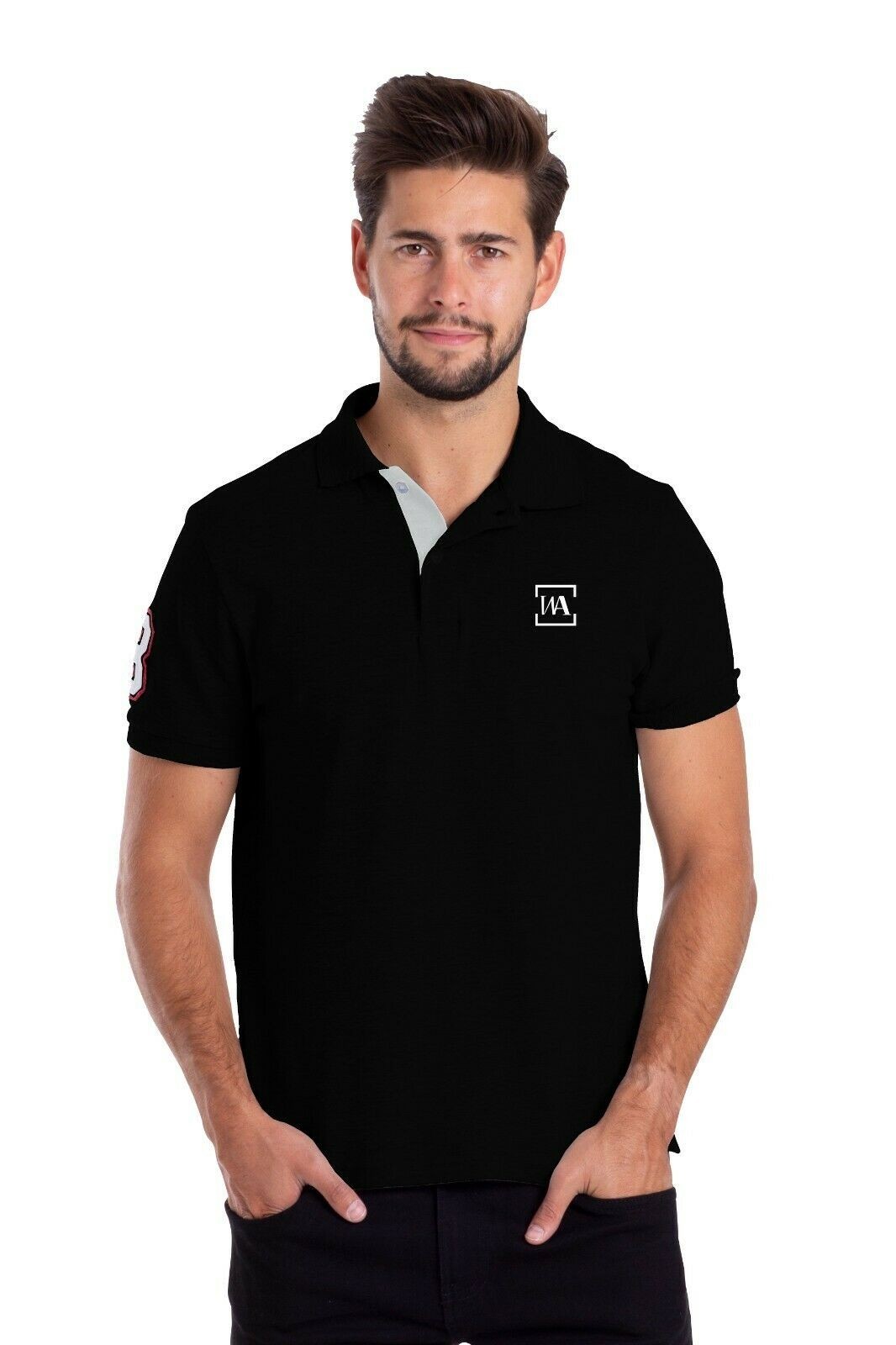 Men\'s Quick Dry Polo Shirt UPF 50+ Moisture Wicking Performance Sport Golf Polo