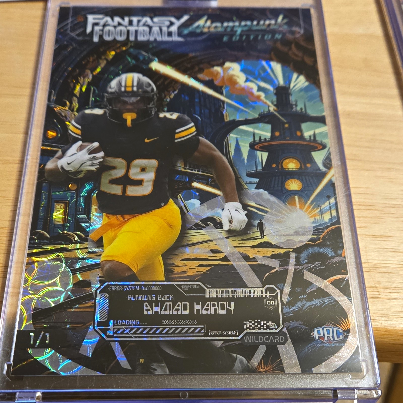 Wild Card 2026 Fantasy Football Atompunk Ahmad Hardy FAPMB04-AH 1/1 Wild Card 2026 Fantasy Football Atompunk Ahmad Hardy FAPMB04-AH 1/1