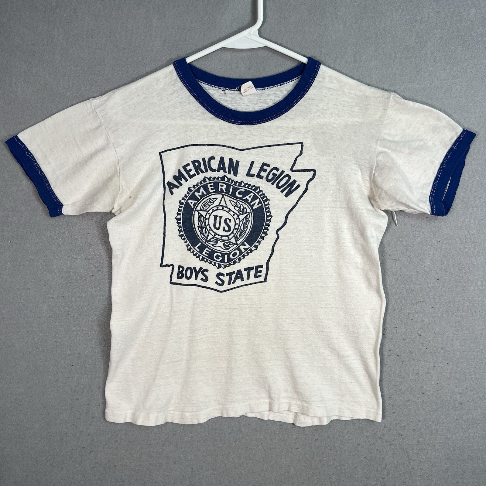 Vintage 1950\'s Russell Southern American Legion Boys State T Shirt Adult Medium