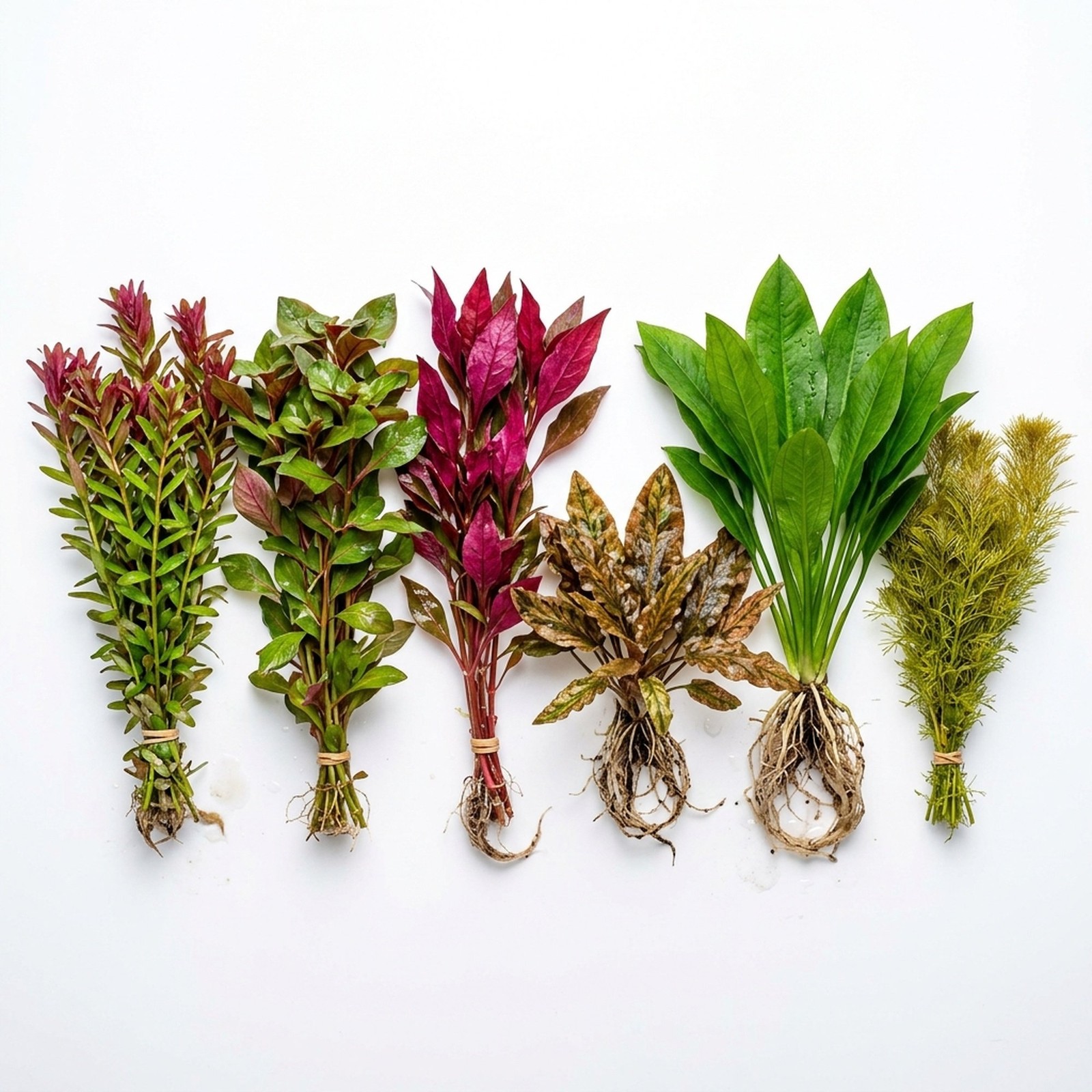 Bright Color Aquarium Plant Bundle – 6 Stunning Live Plants