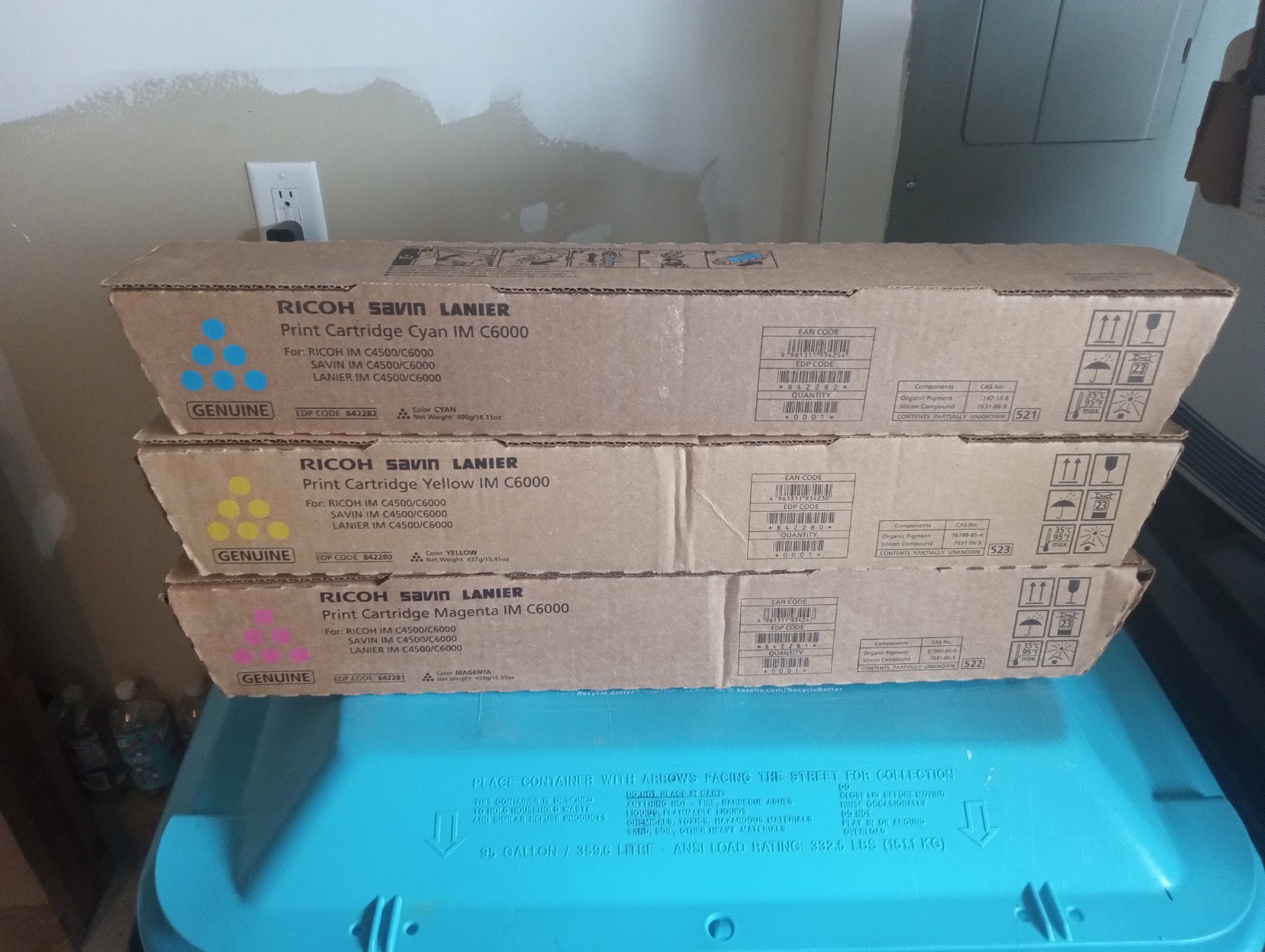 RICOH IM C6000 842280 842281 842283 CMY GENUINE TONER CARTRIDGE SET NIB RICOH IM C6000 842280 842281 842283 CMY GENUINE TONER CARTRIDGE SET NIB