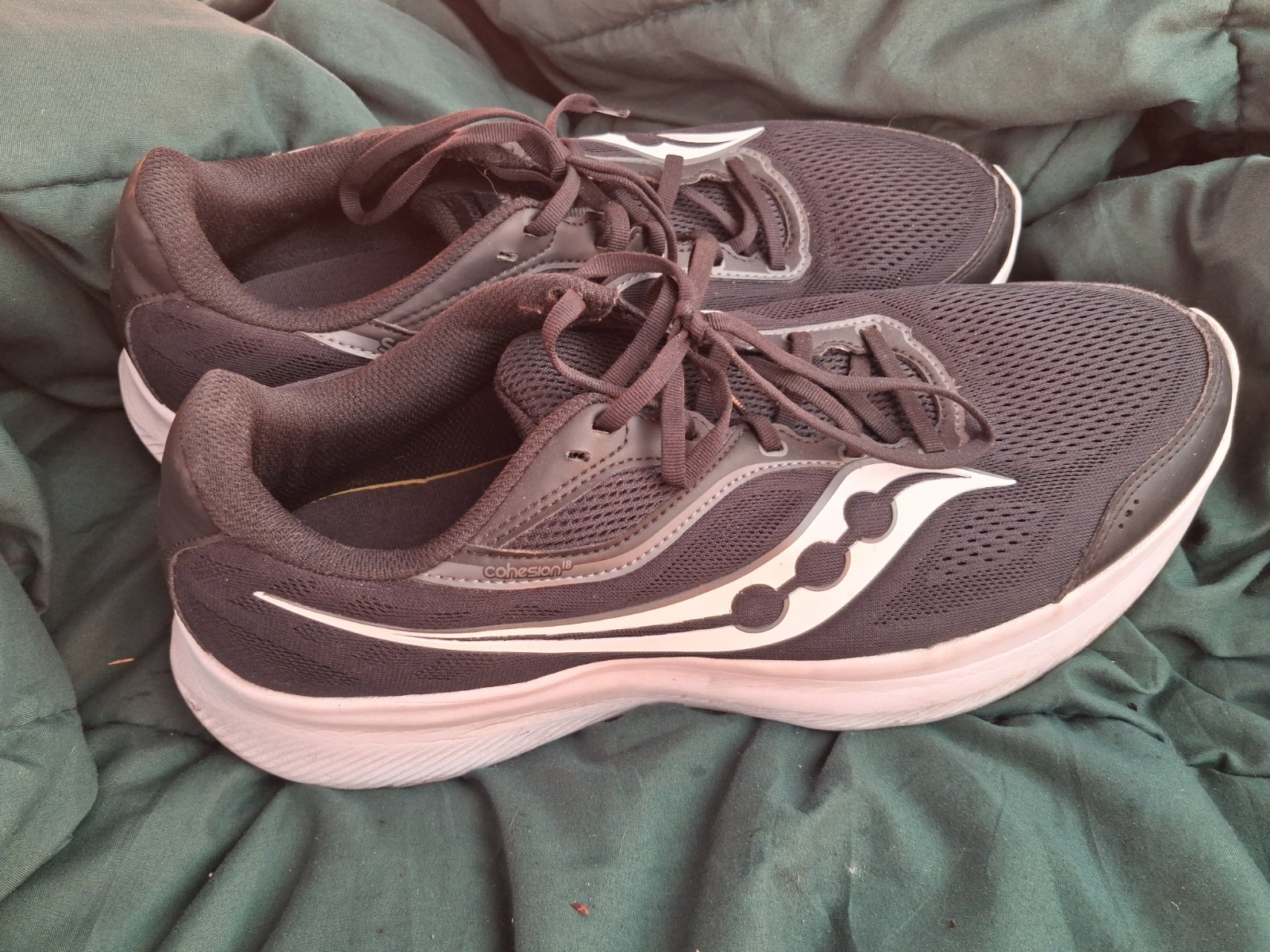 Saucony Cohesion 18 Men’s Running Shoes Black/White US 13 Style S21034-210