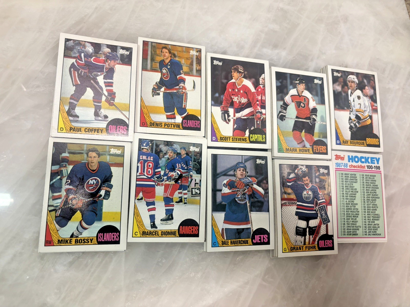 vintage 1987-88 Topps hockey Nr Complete Set 177/198 EX SEE PHOTOS vintage 1987-88 Topps hockey Nr Complete Set 177/198 EX SEE PHOTOS