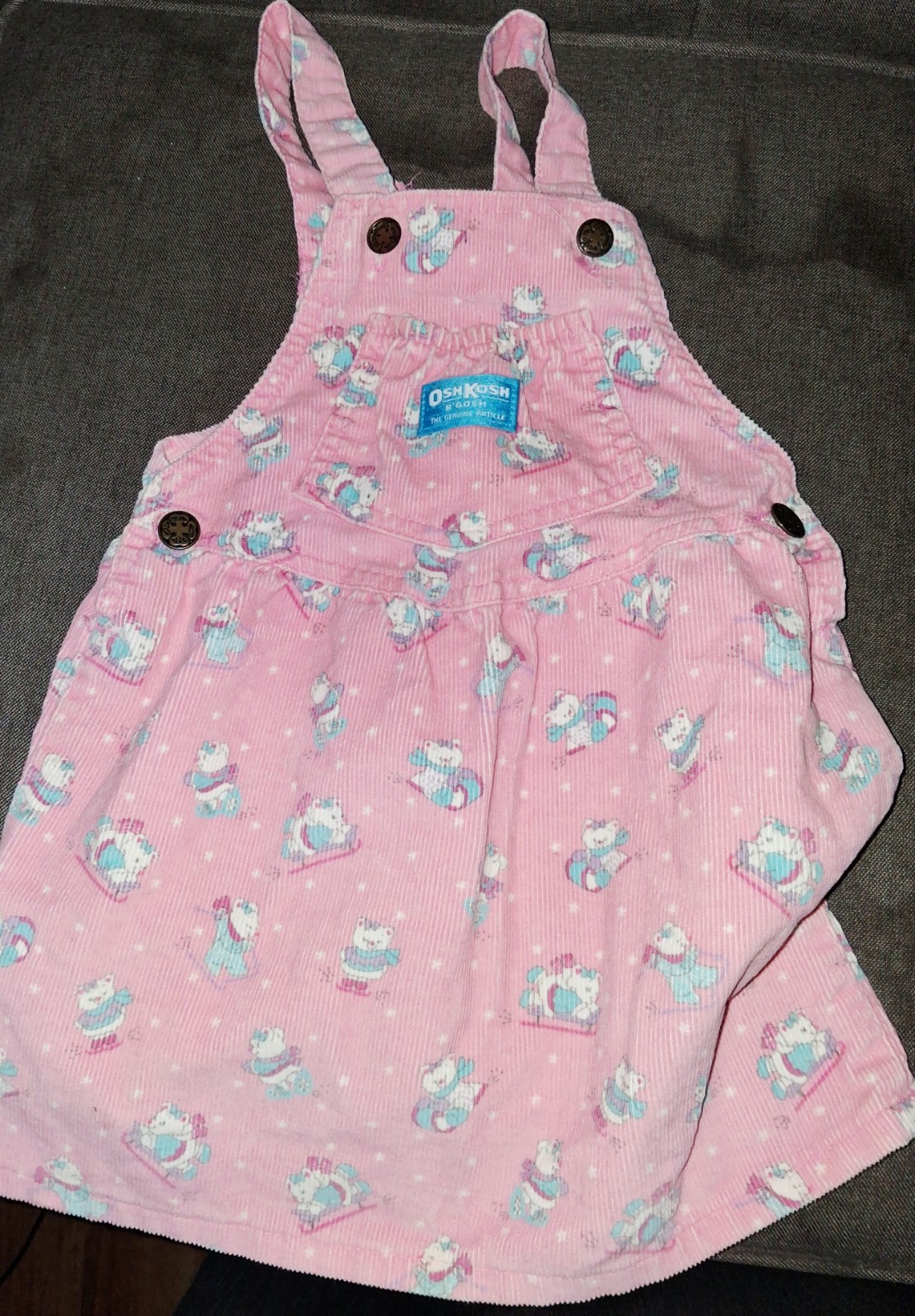 4t Vintage Osh Kosh Jumper Bear Print Vestbak Genuine Article. Nostalgia Rare 4t Vintage Osh Kosh Jumper Bear Print Vestbak Genuine Article. Nostalgia Rare